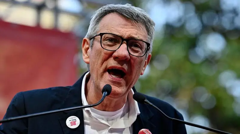 Maurizio Landini, segretario della Cgil - Foto Ansa/Riccardo Antimiani © www.giornaledibrescia.it