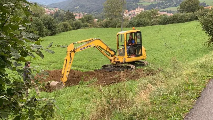 I lavori per la realizzazione dei nuovi parcheggi - © www.giornaledibrescia.it