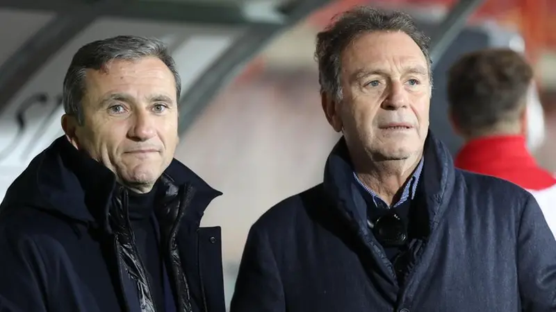 Francesco Marroccu al fianco di Massimo Cellino nel 2021 - Foto New Reporter Nicoli © www.giornaledibrescia.it