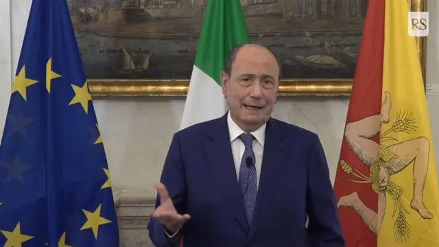 Il presidente della Regione Siciliana Renato Schifani