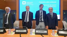 Da sinistra Fugazza, Pasini, Guidesi e Auricchio - © www.giornaledibrescia.it