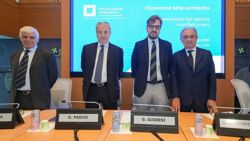 Da sinistra Fugazza, Pasini, Guidesi e Auricchio - © www.giornaledibrescia.it