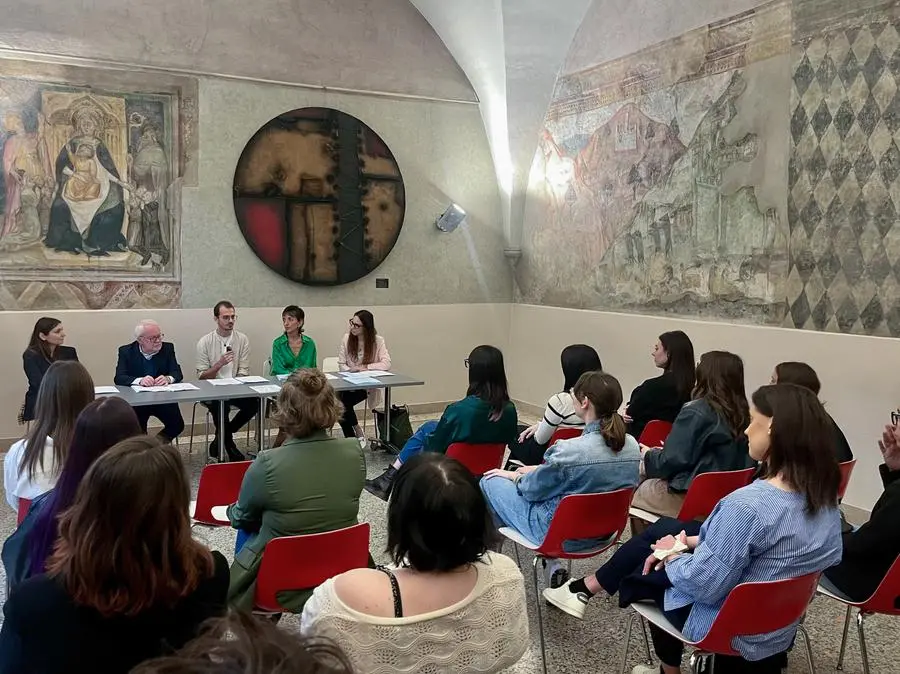 Alcune immagini dell'allestimento e della presentazione del progetto