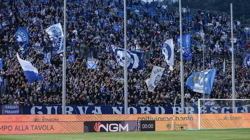 La Curva nord del Brescia - Foto New Reporter Nicoli © www.giornaledibrescia.it