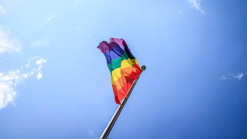 La bandiera arcobaleno simbolo del movimento lgbt
