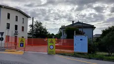 La strada chiusa: dalla Sp7 non si può entrare a Castelletto
