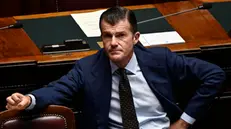 Il sottosegretario al Ministero degli Affari Esteri, Giorgio Silli, durante l’esame alla Camera dei Deputati delle mozioni sulla situazione in Cisgiordania e nella Striscia di Gaza, Roma, 21 maggio 2025. ANSA/RICCARDO ANTIMIANI