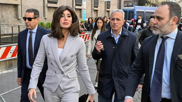 Il ministro per l'Università e la ricerca, Anna Maria Bernini, intervenuta a Napoli , alle Gallerie d'Italia, all'evento Agenda Sud 2030, organizzato da Fondazione Emerita. 4 aprile 2025 ANSA / CIRO FUSCO