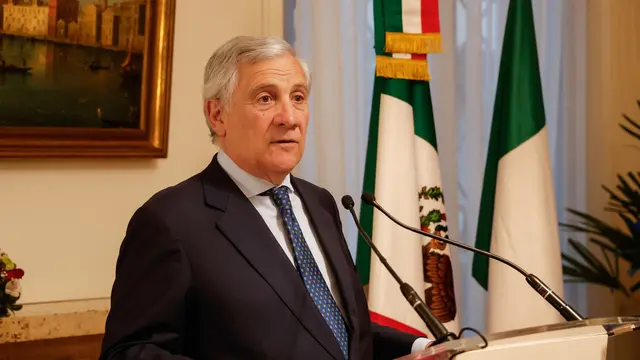 Italy's Minister for Foreign Affairs Antonio Tajani at Italian Ambassador's Residence during of his official visit in Mexico City, Mexico, 22 May 2025. ANSA/GIUSEPPE LAMI