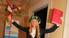 Silvia Ambrosio il giorno della sua laurea