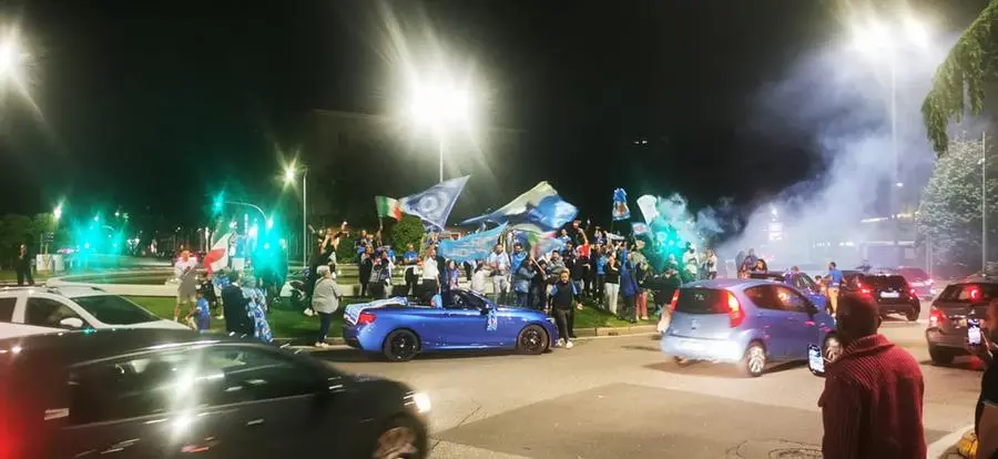 Scudetto al Napoli, festeggiamenti anche a Brescia
