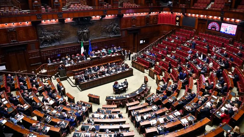 L'aula della Camera dei deputati a Palazzo Montecitorio