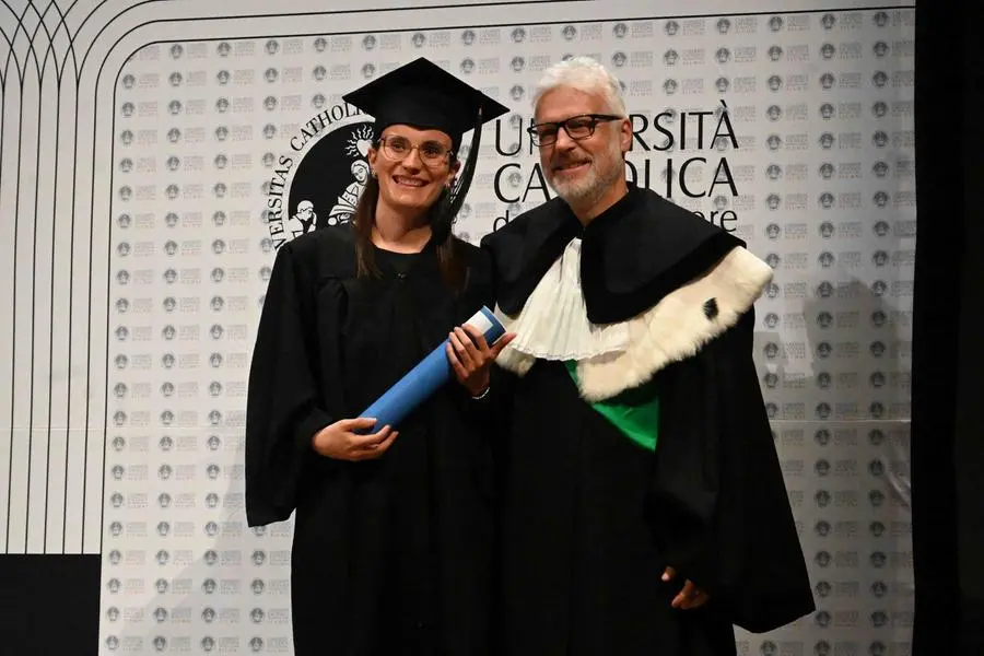 La festa di laurea alla Cattolica di Brescia