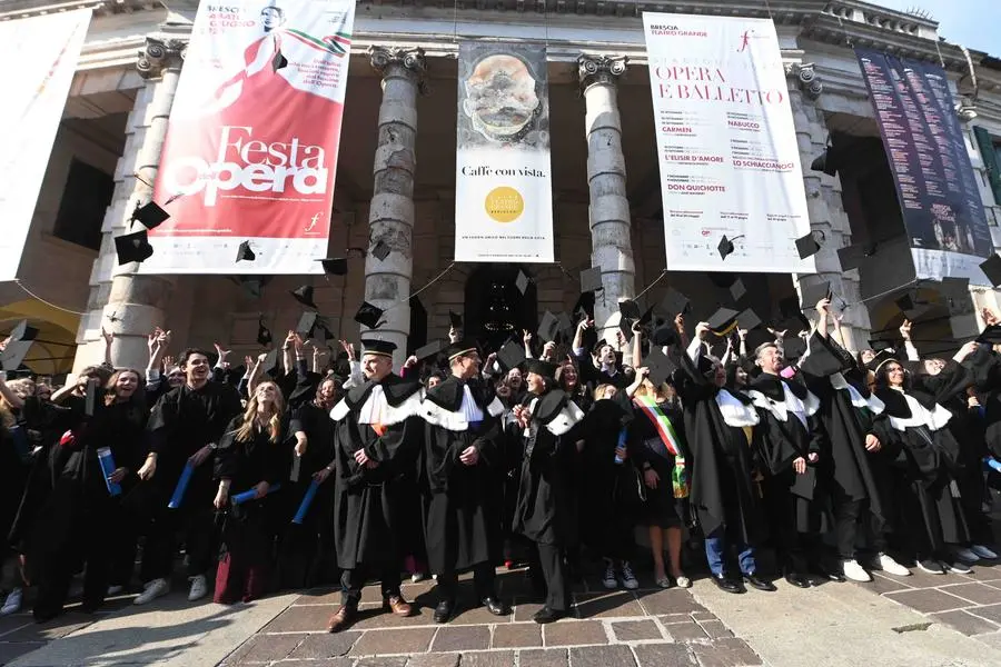 CRONACA BRESCIA TEATRO GRANDE FESTA DI LAUREA UNIVERSITA' CATTOLICA PER CARINI 24-05-2025 MARCO ORTOGNI NEW EDEN GROUP