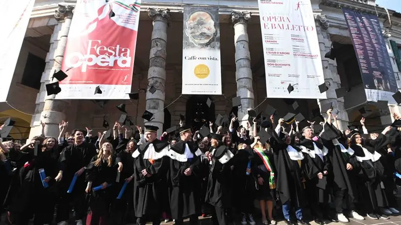 CRONACA BRESCIA TEATRO GRANDE FESTA DI LAUREA UNIVERSITA' CATTOLICA PER CARINI 24-05-2025 MARCO ORTOGNI NEW EDEN GROUP