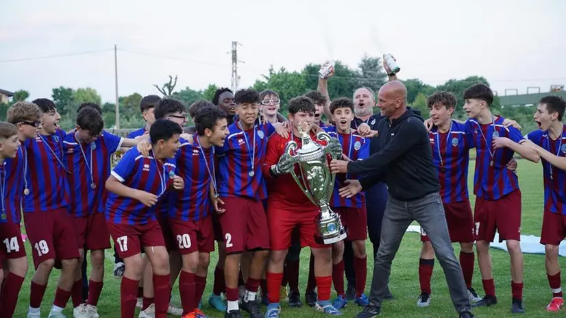 COPPA BRESCIA CALCIO FINALE CHALLENGE U15 PASSIRANO - TORBOLE CASAGLIA NELLA FOTO ESULTANZA PASSIRANO 24-05-2025 perteghella@newreporter