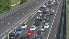 Traffico bloccato sull'A4