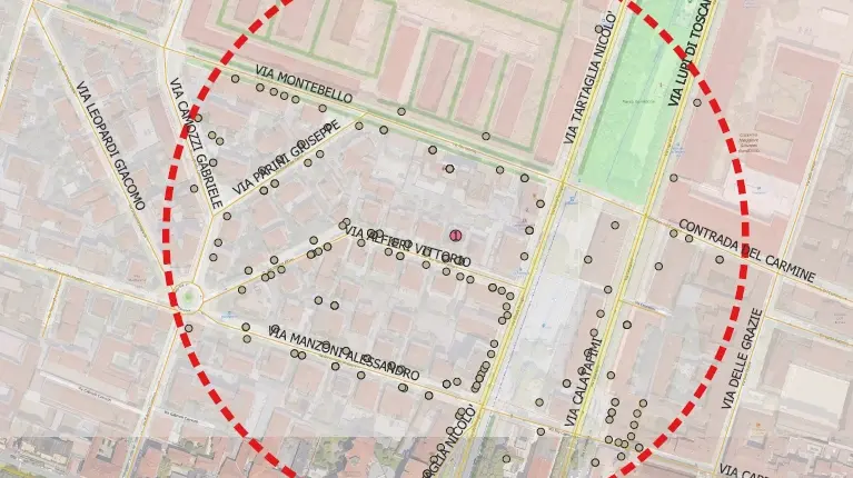 L'area dell'intervento