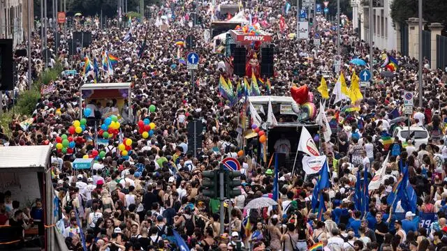 Milano, Gay Pride 2024 29 Giugno 2024 ANSA/ROSSELLA PAPETTI