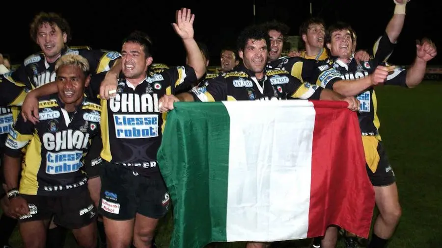 Lo scudetto di Calvisano nel 2005 - Foto New Reporter Favretto © www.giornaledibrescia.it