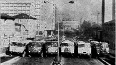 Il collaudo del cavalcavia Kennedy nel dicembre del 1965