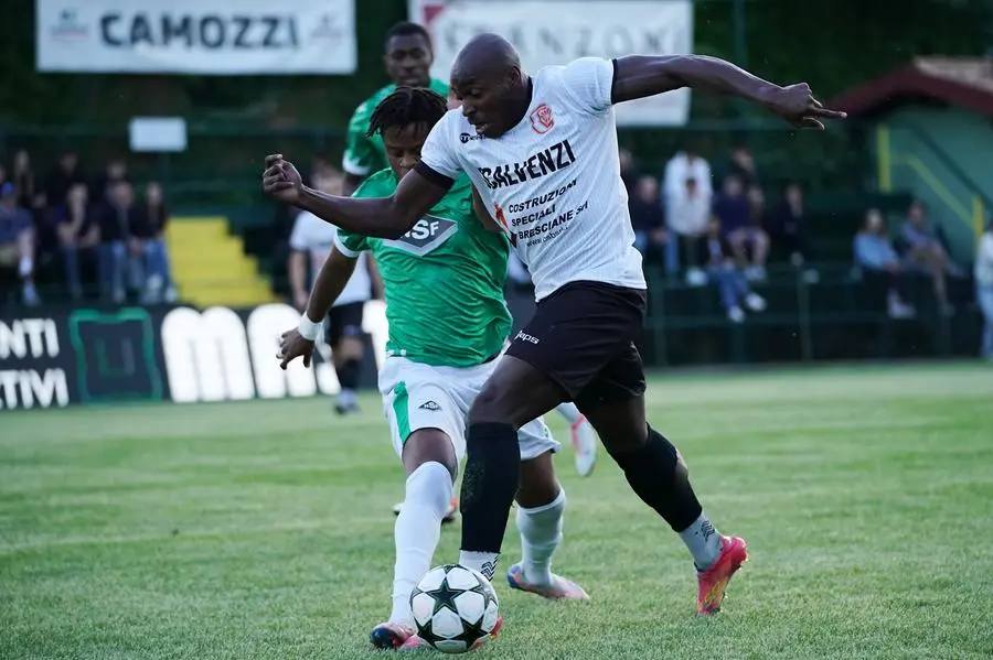 SPORT CALCIO 45¡ TORNEO NOTTURNO POLPENAZZE PRIMA NOVA SIDER FORGITAL - SCALVENZI/COSTRUZIONI SPECIALI BRESCIANE NELLA FOTO YVES E IBE 27-05-2025 perteghella@newreporter