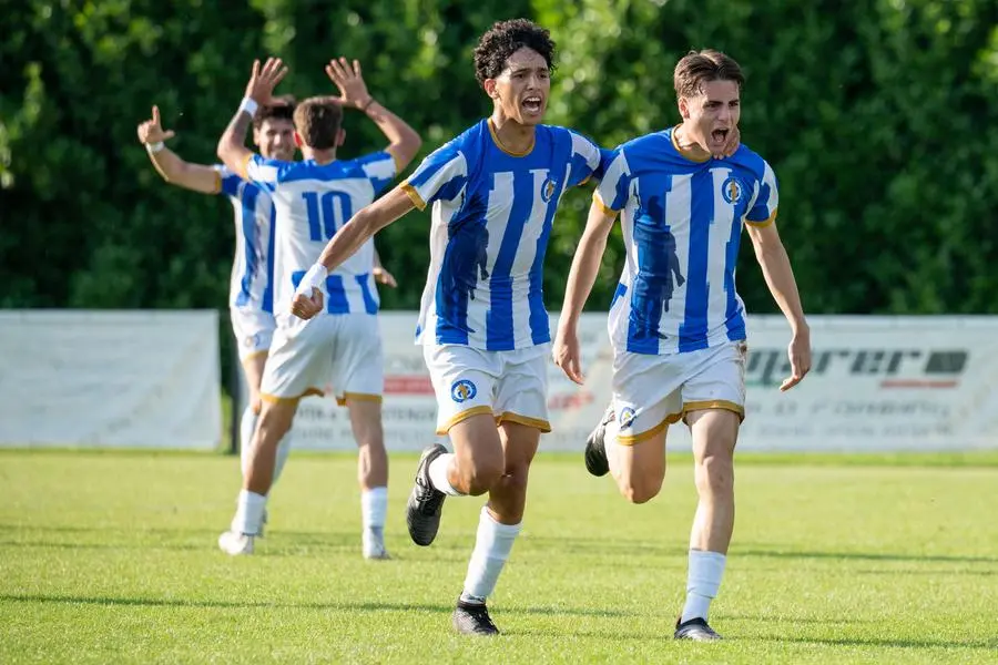 SPORT CALCIO COPPA BRESCIA NEXT GEN UNDER 19 PRO PALAZZOLO - OSPITALETTO nella foto GOL PRO PALAZZOLO 1-0 MANTO GAETANO 27/05/2025 Biasi@newreporter