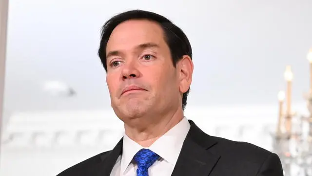 epa12126786 US Secretary of State Marco Rubio meets with Spanish Foreign Minister Jose Manuel Albares (not seen) at the US Department of State in Washington, DC, USA, 22 May 2025. EPA/ALEX WROBLEWSKI