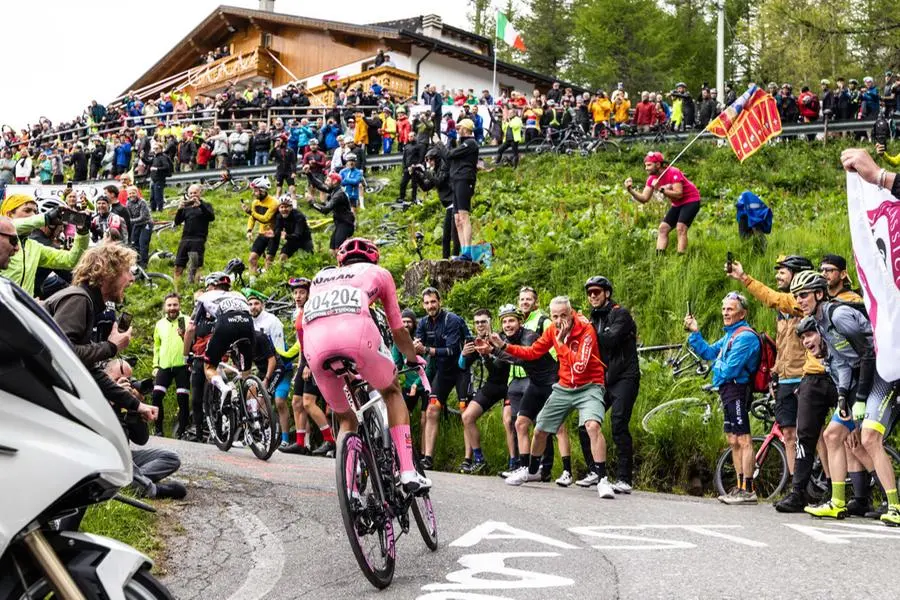 Il Giro d'Italia sul Mortirolo