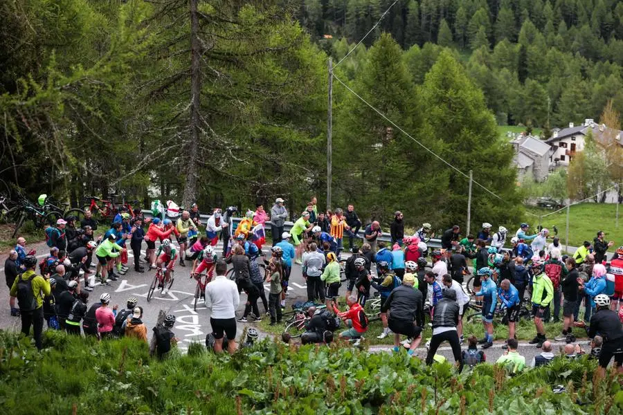 Il Giro d'Italia sul Mortirolo