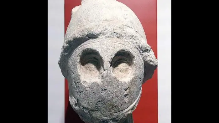 La testa di gladiatore proveniente dal museo veronese