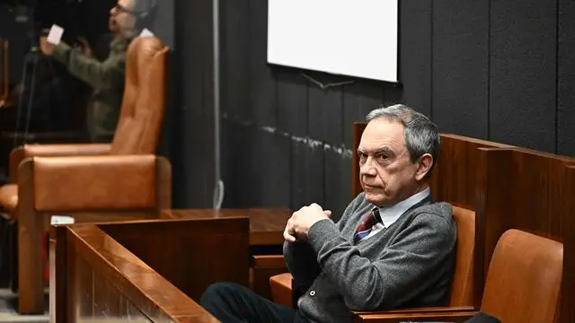 Riprendono le udienze del processo per l'omicidio di Nada Cella, presieduta dal presidente della corte Massimo Cusatti. Marco Soracco in aula. Genova, 06 marzo 2025. ANSA/LUCA ZENNARO