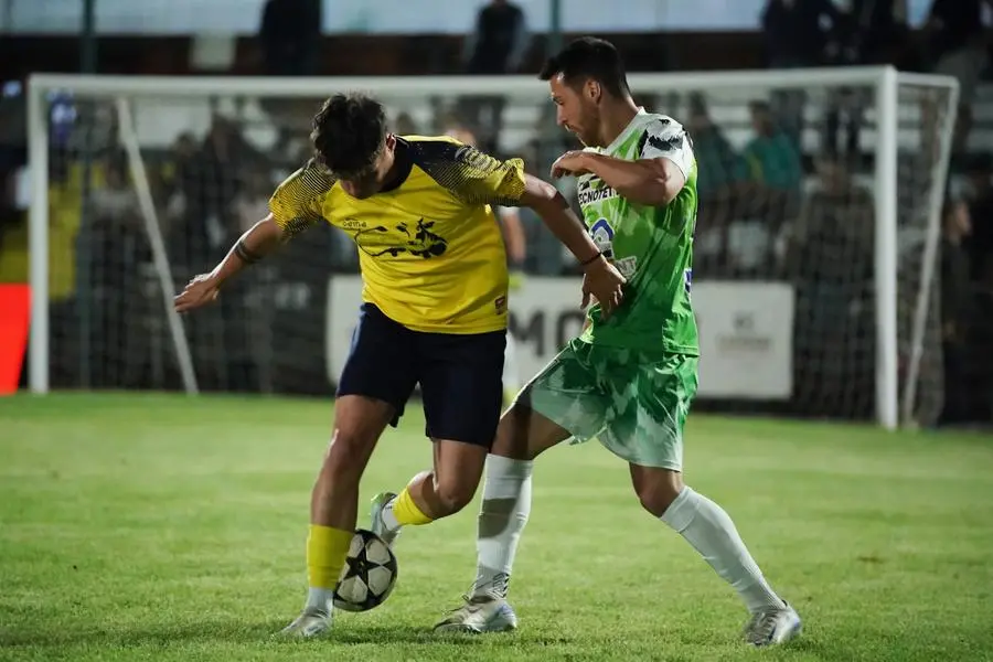 SPORT CALCIO 45¡ TORNEO NOTTURNO POLPENAZZE GIRONE 2 COMIPONT/REALVALVERDE/AS29 - AZ. AGRICOLA DURANTI E AMADEI/TDK IMPIANTI/CONFEZIONI GRAZIA NELLA FOTO QUARENA E TODESCHINI 29-05-2025 perteghella@newreporter