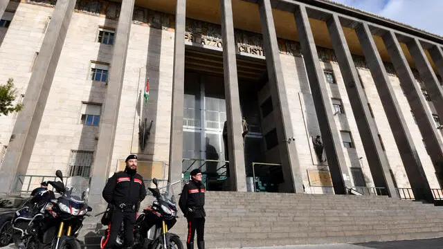 Il Palazzo di Giustizia di Catania dove stamane ha avuto luogo la cerimonia di inaugurazione dell'anno giudiziario. ANSA/ORIETTA SCARDINO