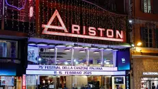 Il Teatro Ariston a Sanremo