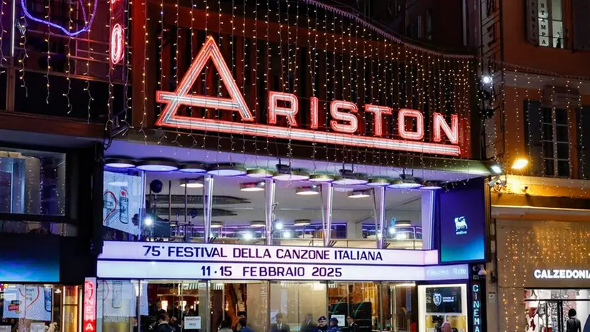 Il Teatro Ariston a Sanremo