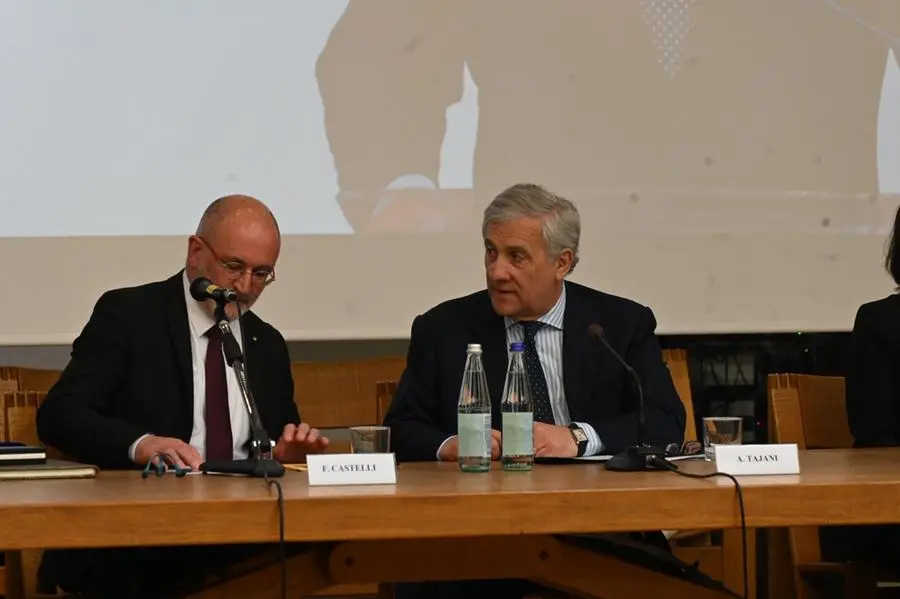 Il ministro Antonio Tajani inaugura il corso di Scienze politiche in UniBs