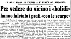 La pagina del GdB del 31 maggio 1961 © www.giornaledibrescia.it