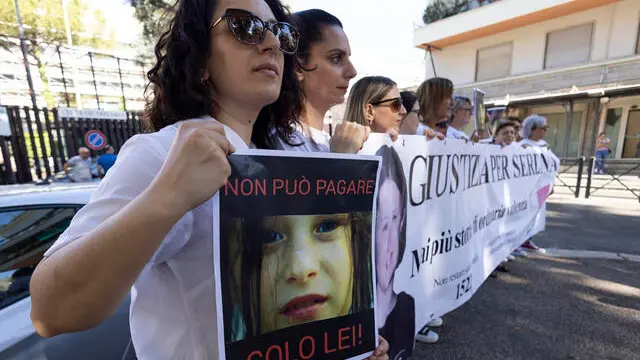 Amici e parenti di Serena Mollicone la ragazza trovata morta in località Fontecupa nel 2001. Roma, 12 luglio 2024 ANSA/MASSIMO PERCOSSI