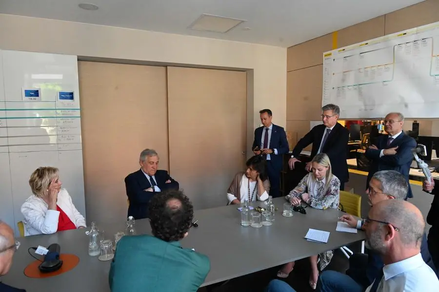 CRONACA BRESCIA GDB IN VISITA IL MIN ANTONIO TAJANI REDAZIONE CRONACA 30-05-2025  GABRIELE STRADA NEW EDEN GROUP                             