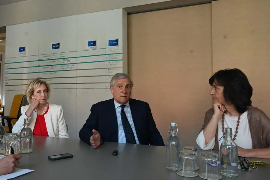 CRONACA BRESCIA GDB IN VISITA IL MIN ANTONIO TAJANI REDAZIONE CRONACA 30-05-2025  GABRIELE STRADA NEW EDEN GROUP                             