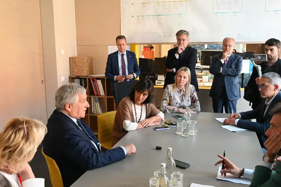 CRONACA BRESCIA GDB IN VISITA IL MIN ANTONIO TAJANI REDAZIONE CRONACA 30-05-2025  GABRIELE STRADA NEW EDEN GROUP                             