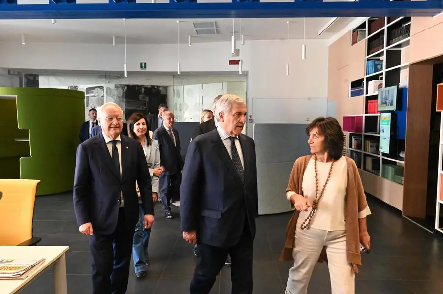 CRONACA BRESCIA GDB IN VISITA IL MIN ANTONIO TAJANI REDAZIONE CRONACA 30-05-2025  GABRIELE STRADA NEW EDEN GROUP                             