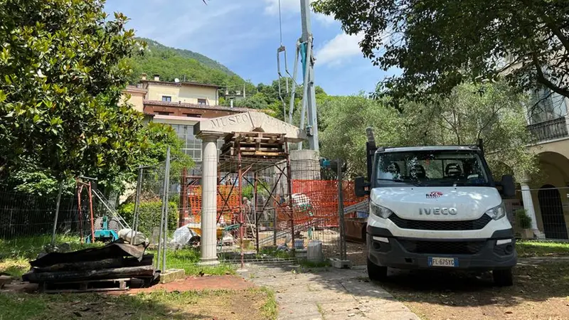 I lavori di manutenzione al Museo del Marmo
