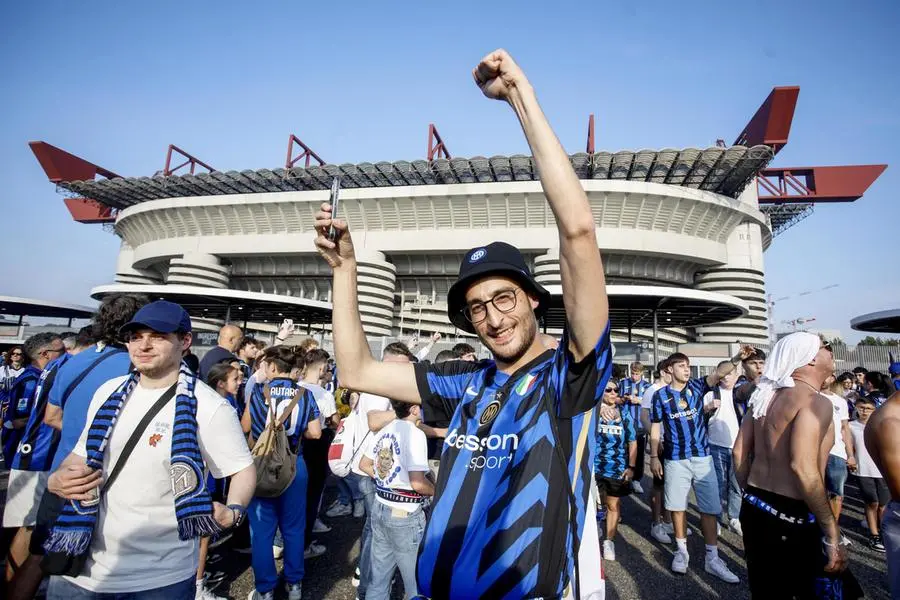 I tifosi dell'Inter al Meazza