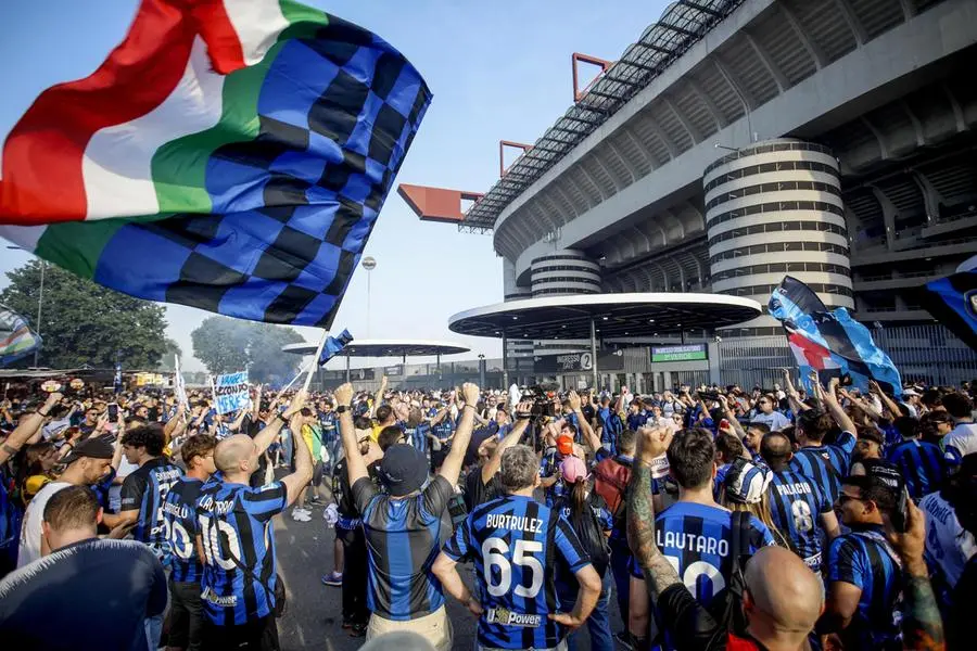 I tifosi dell'Inter al Meazza