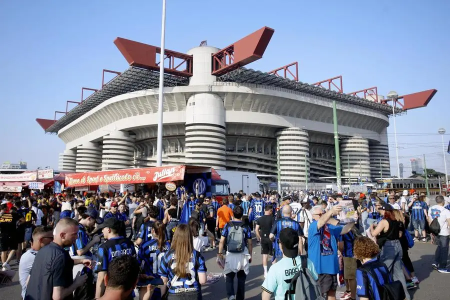 I tifosi dell'Inter al Meazza