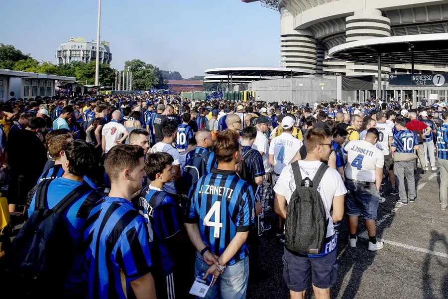 I tifosi dell'Inter al Meazza