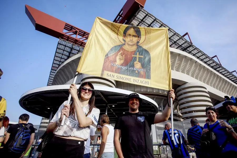 I tifosi dell'Inter al Meazza