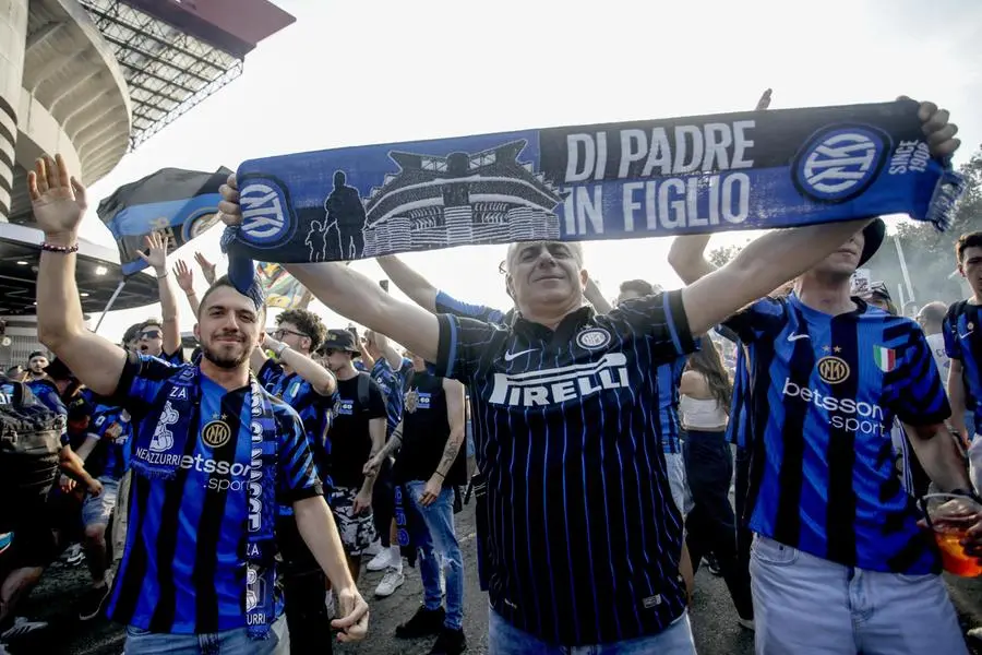 I tifosi dell'Inter al Meazza